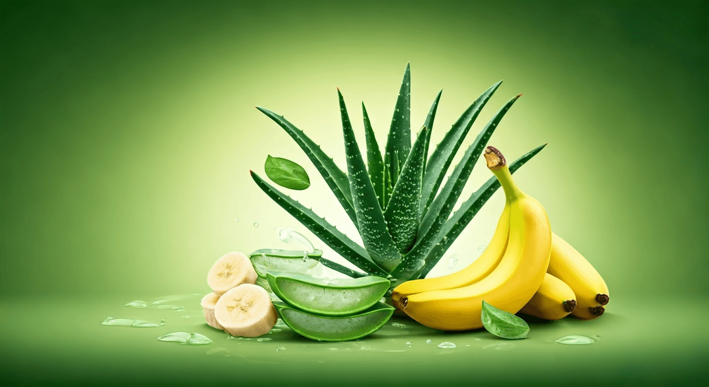 Say Bye to Frizz with Aloe Vera and Bananas Today